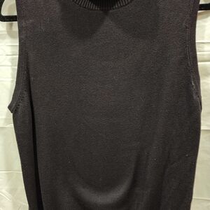 Blue Sky Black Knit Sleeveless Tank